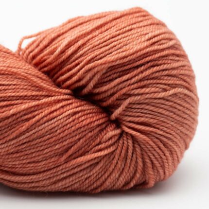 Proper Sock Solids  handgefärbt Terracotta - Cowgirl Blues