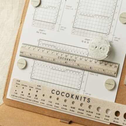 Ruler and Needle Gauge Set Kraft - CocoKnits