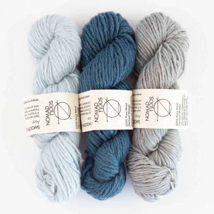 Smooth Sartuul Sheep Wool 4-ply ARAN handgesponnen - Nomadnoos