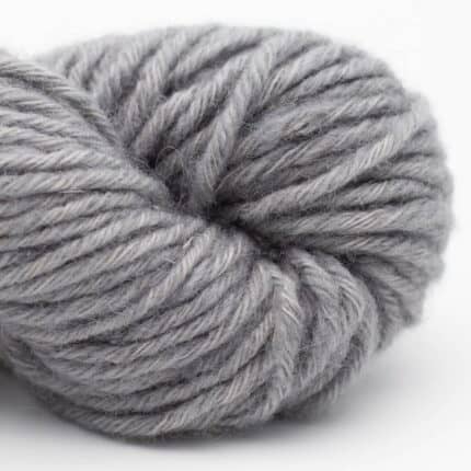 Smooth Sartuul Sheep Wool 8-ply BULKY handgesponnen tinsel tinsel (light grey) - Nomadnoos