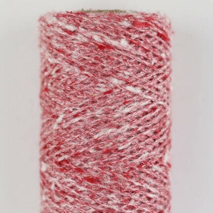 Tussah Tweed rot-weiß-mix Spule - BC Garn